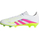 Chlapecké fotbalové kopačky outdoorové ADIDAS Predator League Jr FG MG cloud white lucid pink lucid lemon · záber 2
