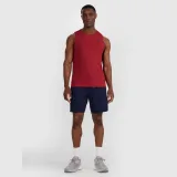 Pánský tréninkový tank top rychleschnoucí - červený · záber 2