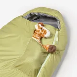 QUECHUA Kompaktný detský spací vak 10°C kaki bez · záber 2