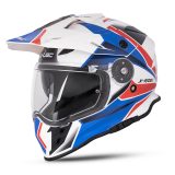 Moto prilba W-TEC Valso Graphic - Veľkosť: 53-54, XS | Farba: Modrá · záber 1