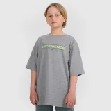 Chlapecký oversize T-shirt s potiskem - šedá · záber 1