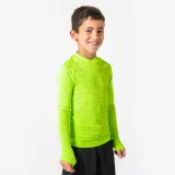 KIPSTA Detské futbalové termotričko Keepdry bezšvové žlté 10-11 r (141-150 cm) · záber 1