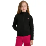 Dívčí fleecová mikina se zipem 4F JUNIOR FLEECE F346-4FJWAW25TFLEF346-20S-DEEP BLACK · záber 1