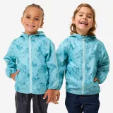 QUECHUA Detská nepremokavá turistická bunda MH100 modrá 4-5 r (103-112 cm) · záber 1