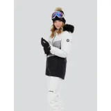 Dámská lyžařská bunda FUNDANGO Salina Padded Jacket-100-white · záber 2