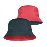 Klobúk BUFF TRAVEL BUCKET HAT COLLAGE RED-BLACK -RED-Standard · záber 1