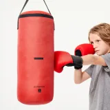 DOMYOS Súprava detského boxovacieho vreca a boxerských rukavíc červená bez · záber 2