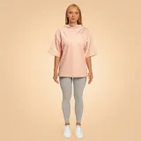 BeastPink Dámské tričko Oversized Bliss Pink - Velikost: XS | Barva: Ružová | Hmotnost: 0,32 kg | Balení: 65 · záber 4