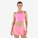 KIPRUN Dámsky bežecký crop top 900 Light Méline Rollin ružový 2XS · záber 1