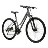 Kross EVADO 3.0 28" - model 2025 šedá / zelená / lesk - L (19", 168-180 cm) · záber 2
