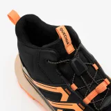 QUECHUA Detská nepremokavá turistická obuv Crossrock Mid 35-38 oranžová 36 · záber 2