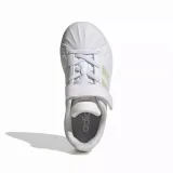 Dievčenská rekreačná obuv ADIDAS Streettalk K cloud white iridescent core white · záber 4