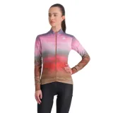 Dámský cyklistický dres s dlouhým rukávem SPORTFUL Flow supergiara w thermal jersey, cayenna red pink · záber 1