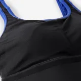 DECATHLON Dámske jednodielne plavky Heva Li čierno-modré XL · záber 2