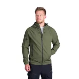 Pánská turistická softshellová bunda NORTHFINDER EWALD-300darkgreen · záber 1