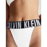 Női alsóneműk CALVIN KLEIN HIGH LEG THONG-WHITE · záber 2
