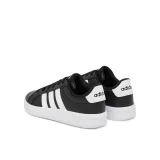 Juniorská rekreační obuv ADIDAS Grand Court 3.0 Jr core black cloud white cloud white · záber 4
