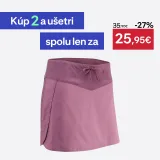 QUECHUA Dámska turistická šortková sukňa NH500 fialová 3XL · záber 1