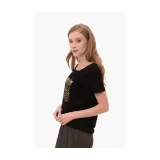 Dámské tričko s krátkým rukávem VOLCANO QUEEN-700-BLACK · záber 2
