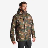 SOLOGNAC Hrejivá nepremokavá bunda 100 maskáčová woodland 3XL · záber 1