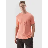 Pánske tričko s krátkym rukávom 4F TSHIRT-WSS24TTSHM1284-64S-SALMON CORAL · záber 2