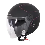 Prilba na skúter W-TEC Vernante Farba Glossy Black, · záber 3