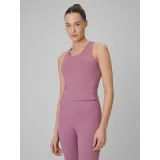 Dámske tréningové tričko bez rukávov 4F SLEEVELESS FNK F0769-65S-PALE CORAL · záber 2