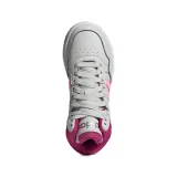 Dívčí rekreační obuv ADIDAS Hoops 3.0 Mid K grey one beam pink team real magenta · záber 5