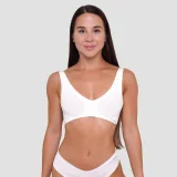 GymBeam Seamless Bra Chalk - Veličina: XS | Boja: Bijela | Težina: 0,048 g | Pakiranje: 58 · záber 1