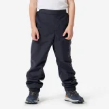 QUECHUA Detské vodoodpudivé turistické nohavice NH100 2-6 r. sivé 4-5 r (103-112 cm) · záber 1