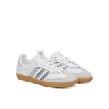 Dámska vychádzková obuv ADIDAS ORIGINALS Samba OG W cloud white silver metallic grey one · záber 2