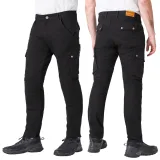 Moto nohavice W-TEC Nuksan Farba čierna, · záber 2