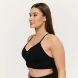 GymBeam Sculpt Seamless Sports Bra Black - Veličina: M | Boja: Crna | Težina: 0,1 g | Pakiranje: 65 · záber 3
