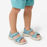 QUECHUA Detské turistické sandále NH100 suchý zips 32 - 37 modré 34-35 · záber 2