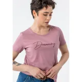Dámske tričko s krátkym rukávom VOLCANO T-DECORE-PINK · záber 3