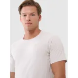 Pánské tréninkové tričko s krátkým rukávem 4F TSHIRT FNK-WSS25TFTSM1217-12S-CREME · záber 2