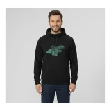 Pánska mikina s kapucňou 4F SWEATSHIRT M2241-20S-DEEP BLACK · záber 2