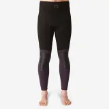 DECATHLON Pánske potápačské neoprénové nohavice SPF100 5 mm na podmorský rybolov tmavosivé S · záber 1