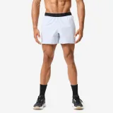 DOMYOS Pánske fitness šortky na bodybuilding svetlomodré XL · záber 1