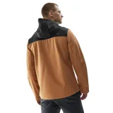 Pánská turistická softshellová bunda 4F SOFTSHELL JACKET-AW23TSOFM155-82S-LIGHT BROWN · záber 3