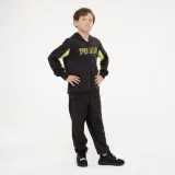 PUMA PUMA detská športová súprava so zipsom žlto-čierna 9-10 r (140 cm) · záber 1
