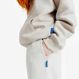 DECATHLON Mikina na zips unisex béžová L · záber 2
