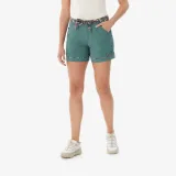 QUECHUA Dámske turistické šortky so 6 vreckami NH500 zelené 2XL · záber 1
