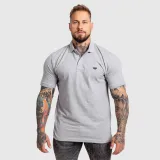 Pánske polo tričko Iron Aesthetics Pique, sivé · záber 1
