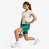 DOMYOS Dámske rebrované fitness tričko biele M · záber 2