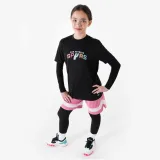 TARMAK Detské spodné basketbalové legíny NBA čierne 14-15 r (161-172 cm) · záber 2