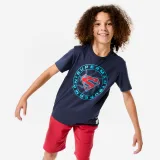 DECATHLON Detské tričko Superman tmavomodré 7-8 r (123-130 cm) · záber 2
