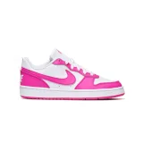 Dívčí rekreační obuv NIKE Court Borough Low Recraft Jr white laser fuchsia · záber 1