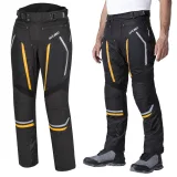 Pánske letné moto nohavice W-TEC Toranio Farba čierno-žltá, · záber 2