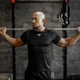 Pánske funkčné tričko Iron Aesthetics Performance, čierne · záber 2